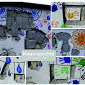 mehrere Graffiti-Bilder auf der Mauer
