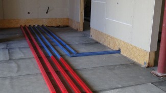 Rohrleitungen Fußbodenheizung
