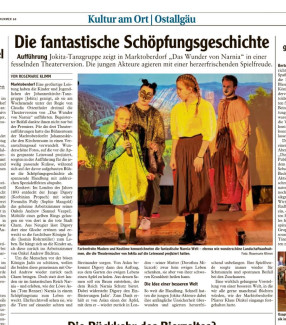 Zeitungsbericht Narnia