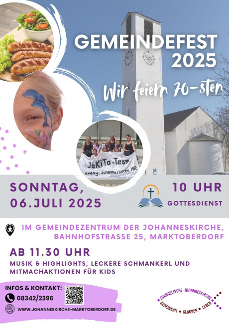 Flyer zum Gemeindefest 2025
