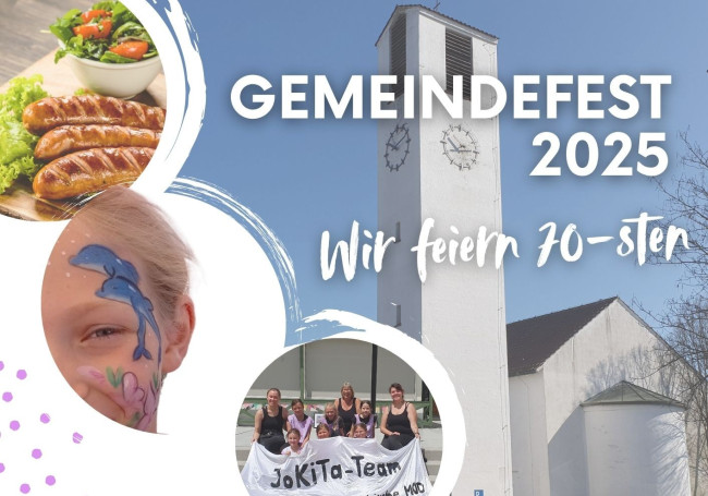 Flyer des Gemeindefests 2025