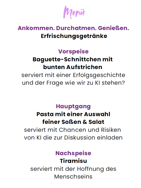 Das Themenmenü am 15.11.2026