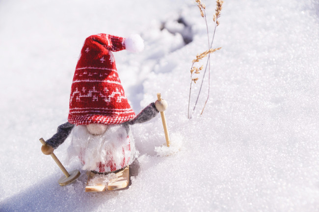 Zwerg im Schnee