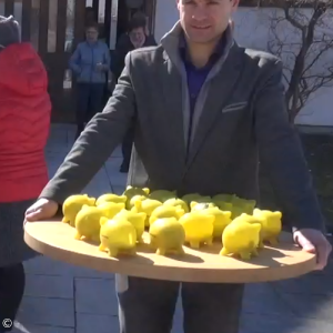Tim mit Schweinchen